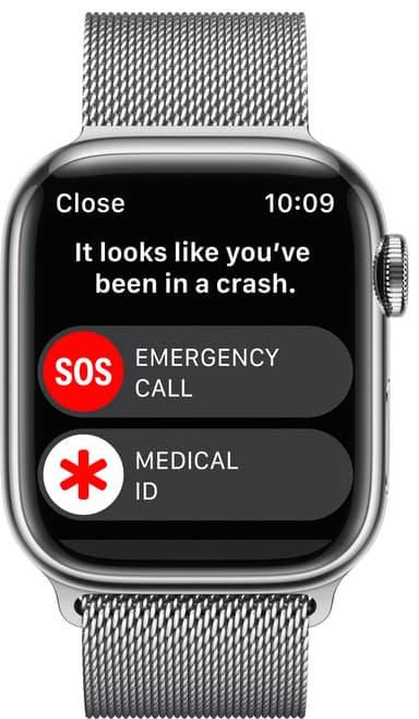 Apple Watch Series 8 41mm Cellular (rustfritt stål i sølv / sølv milanese-reim)