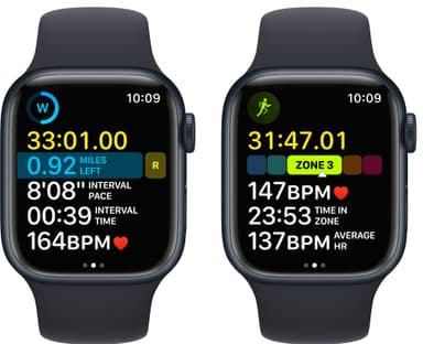 Apple Watch Series 8 41mm GPS (midnatt alu. / midnatt sportsreim)