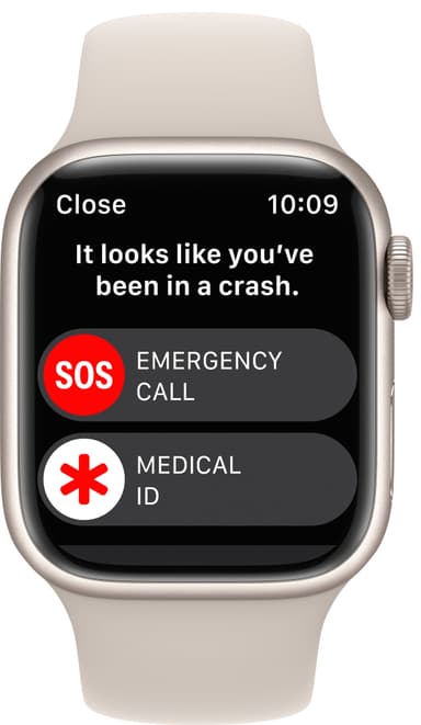 Apple Watch Series 8 41mm GPS (stjernskinn alu / stjerneskinn sportsreim)