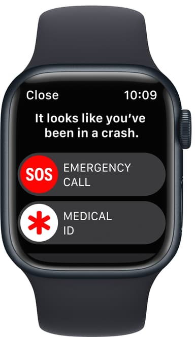Apple Watch Series 8 41mm GPS (midnatt alu. / midnatt sportsreim)
