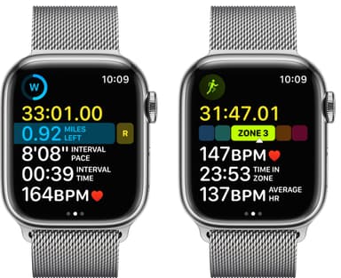 Apple Watch Series 8 41mm Cellular (rustfritt stål i sølv / sølv milanese-reim)