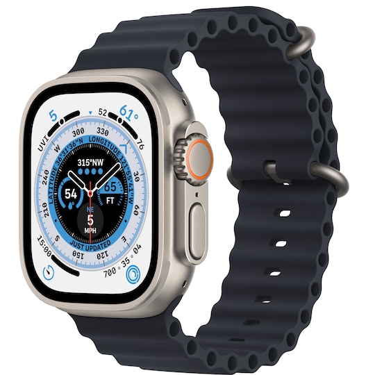 Apple Watch Ultra 49mm GPS+CEL Titanium (Midnatt/Ocean Band)