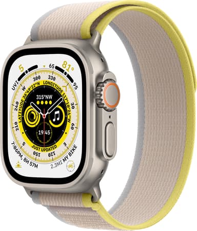 Apple Watch Ultra 49mm GPS+CEL Titanium M/L (Gul/Beige/Trail Loop)