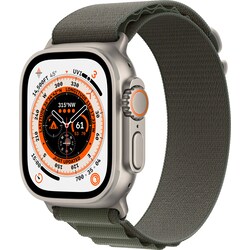 Apple Watch Ultra 49mm GPS+CEL Titanium L (Grønn/Alpine Loop)