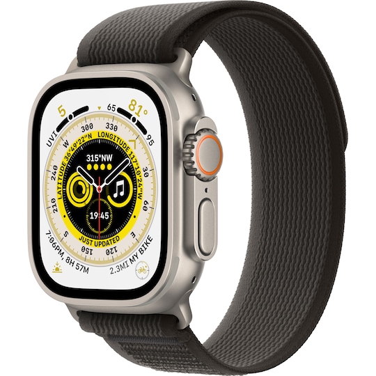 Apple Watch Ultra 49mm GPS+CEL Titanium M/L (Sort/Grå/Trail Loop)