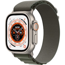 Apple Watch Ultra 49mm GPS+CEL Titanium S (Grønn/Alpine Loop)