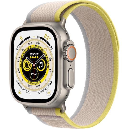 Apple Watch Ultra 49mm GPS+CEL Titanium S/M (Gul/Beige/Trail Loop)