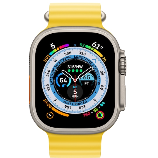 Apple Watch Ultra 49mm GPS+CEL Titanium (Gul/Ocean Band)