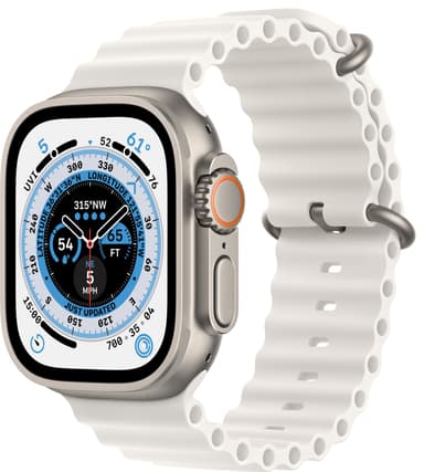 Apple Watch Ultra 49mm GPS+CEL Titanium (Hvit/Ocean Band)