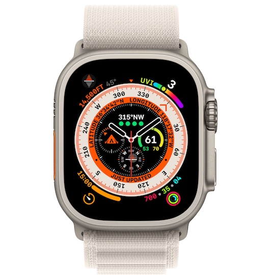 Apple Watch Ultra 49mm GPS+CEL Titanium M (Stjerneskinn/Alpine Loop)