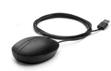 HP kablet stasjonær 320M-mus , Ambidekstriøs, Optisk, USB Type-A, 1000 DPI, Sort