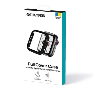 Champion Fullt omslag Veske Apple Watch SE / 6/5/4 40mm Sv