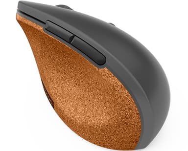 Lenovo Go, Høyre hendt, Vertikalt design, Optisk, RF kabel-fri, 2400 DPI, Grå