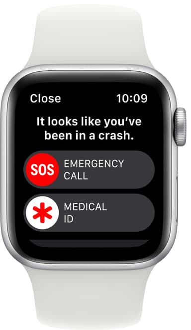 Apple Watch SE 2nd Gen 40 mm GPS (Sølv Alu/Hvit sportsreim)