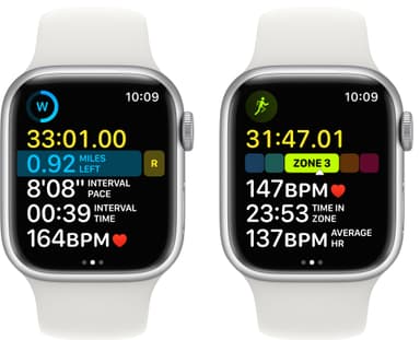 Apple Watch Series 8 41mm GPS (sølv alu / hvit sportsreim)