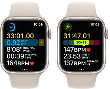 Apple Watch Series 8 45mm Cellular (stjerneskinn alu / stjerneskinn sportsreim)