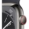 Apple Watch Series 8 45mm Cellular (rustfritt stål i grafitt/ midnatt sportsreim)