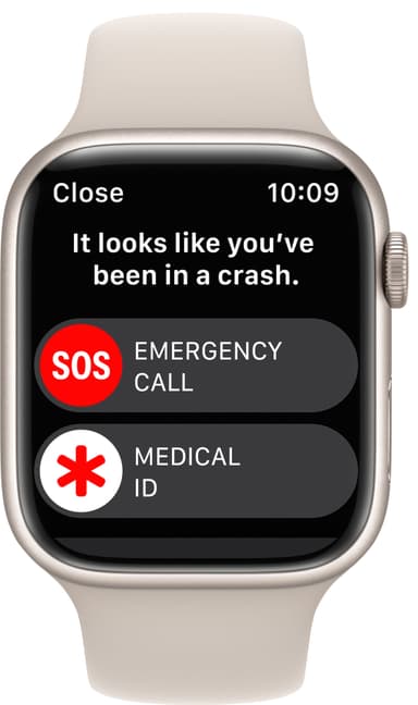 Apple Watch Series 8 45mm Cellular (stjerneskinn alu / stjerneskinn sportsreim)