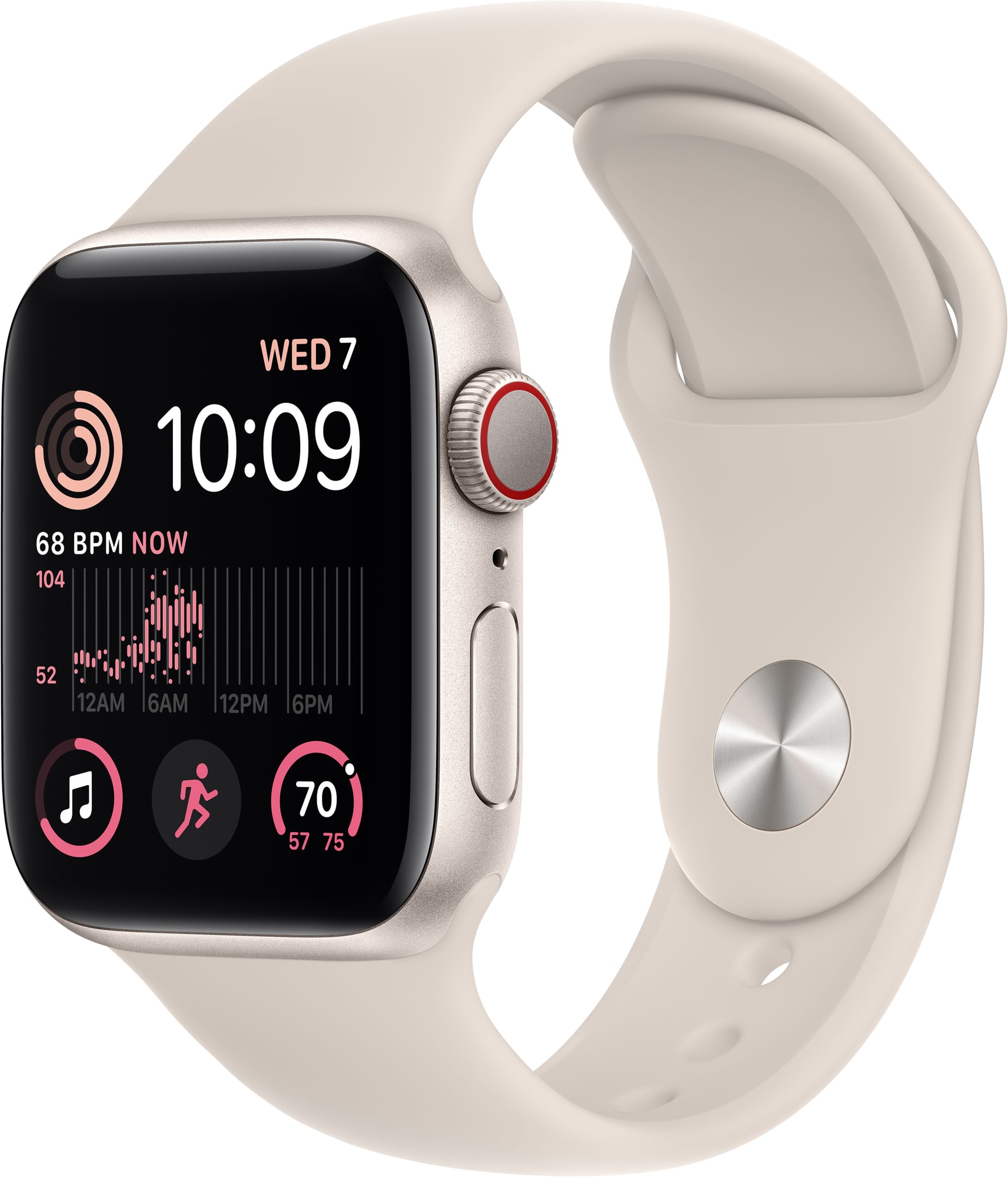 Apple Watch SE 2nd Gen 40 mm LTE (Stjerneskinn Alu/Stjerneskinn