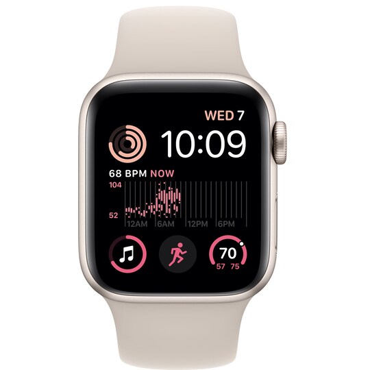 Apple Watch SE 2nd Gen 40 mm LTE (Stjerneskinn Alu/Stjerneskinn sportsreim)