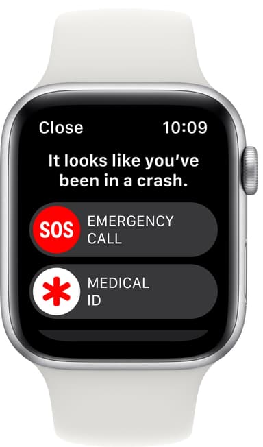 Apple Watch SE 2nd Gen 44 mm LTE (Sølv Alu/Hvit sportsreim)