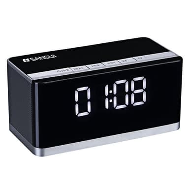 Bluetooth Klokkeradio med høyttaler/Handsfree/Mikrofon