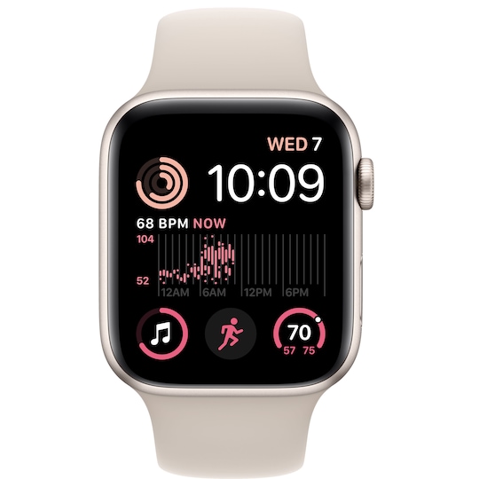 Apple Watch SE 2nd Gen 44 mm LTE (Stjerneskinn Alu/Stjerneskinn sportsreim)