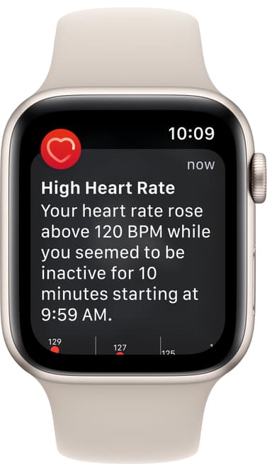 Apple Watch SE 2nd Gen 44 mm LTE (Stjerneskinn Alu/Stjerneskinn sportsreim)