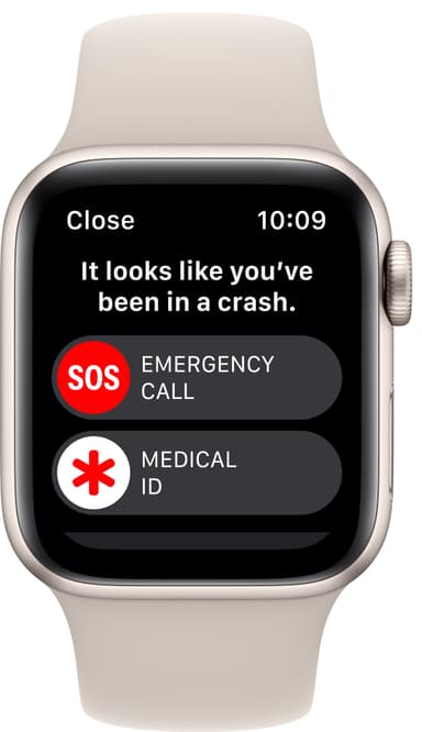 Apple Watch SE 2nd Gen 40 mm GPS (Stjerneskinn Alu/Stjerneskinn sportsreim)