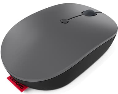 Lenovo Go, Ambidekstriøs, Optisk, RF kabel-fri, 2400 DPI, Sort, Grå