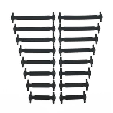 Elastiske silikon skolisser Unisex- Svarte