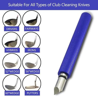 Groove sharpener for golf clubs Blue