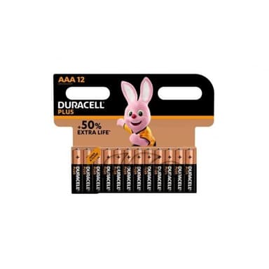 Duracell Plus Extra Life MN2400/LR03 Micro AAA 12-pakning