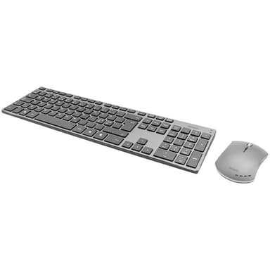 Deltaco Trådløst Tastatur & Mus - Mørkegrå