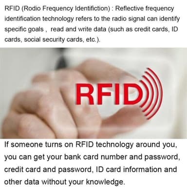 RFID blokkerende kortholder - 10 pack 9x6.3cm