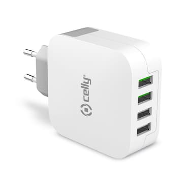 Celly USB-lader 4xUSB 4.8A (24W)