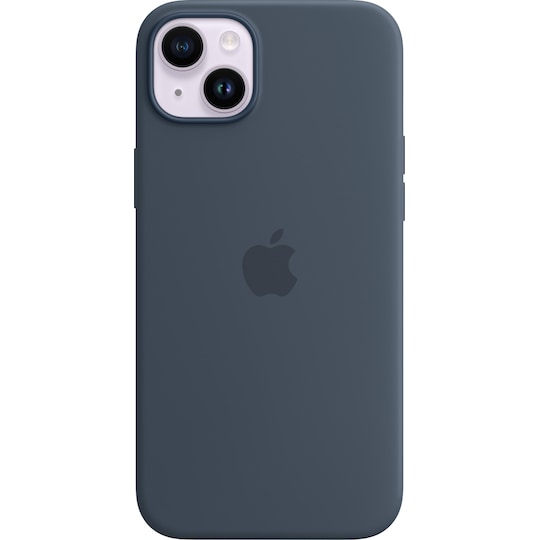 iPhone 14 Plus silikondeksel (stormblå)