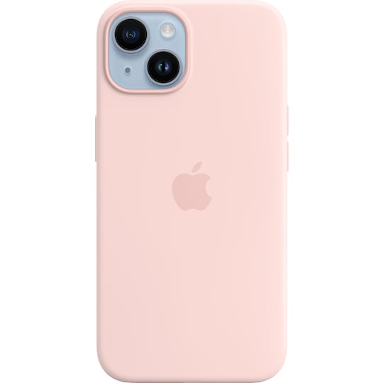 iPhone 14 silikondeksel med MagSafe (krittrosa)