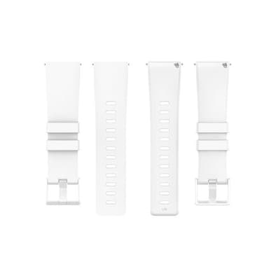 Silikonbånd til Fitbit Versa / Versa 2/ Versa Lite - Hvitt  S