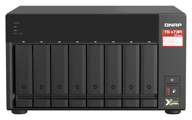QNAP TS-873A, NAS, Tower, Ryzen Embedded, V1500B, 30,72 To, Noir