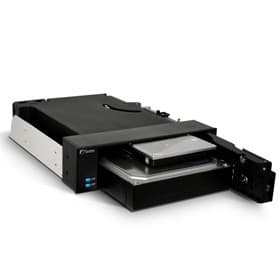 Fantec MR-2535DUAL 13,3 cm (5.25") Bærepanel Sort