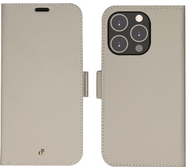 dbramante1928 New York iPhone 14 Pro lommebokdeksel (beige)