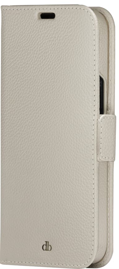 dbramante1928 New York iPhone 14 Pro lommebokdeksel (beige)