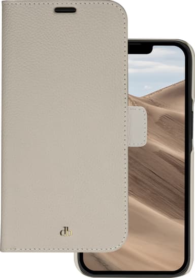 dbramante1928 New York iPhone 14 Pro lommebokdeksel (beige)