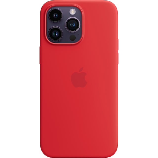iPhone 14 Pro Max silikondeksel med MagSafe (Rød)