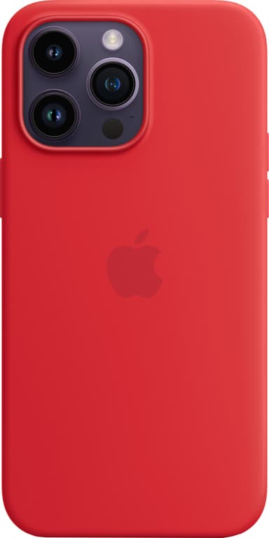 iPhone 14 Pro Max silikondeksel med MagSafe (Rød)