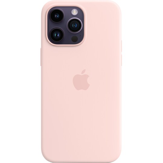 iPhone 14 Pro Max silikondeksel med MagSafe (Krittrosa)