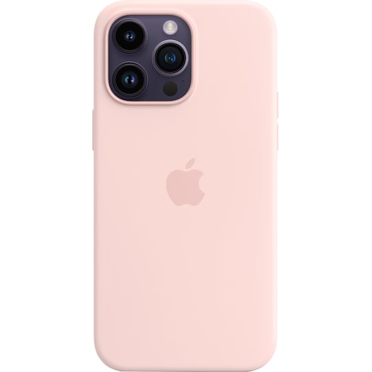 iPhone 14 Pro silikondeksel med MagSafe (Krittrosa)