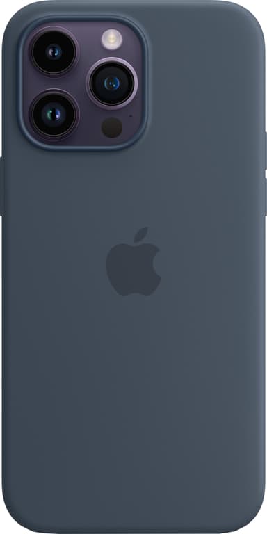 iPhone 14 Pro Max silikondeksel med MagSafe (Stormblå)