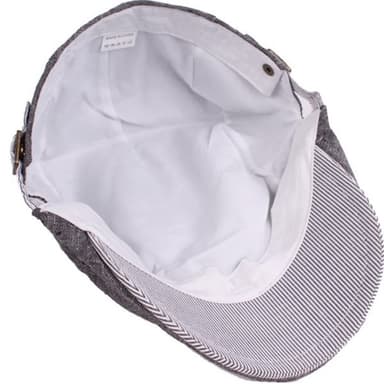 Engelsk golfcaps av bomull og lin - Svart